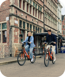 Exploring Ghent on a Donkey bike