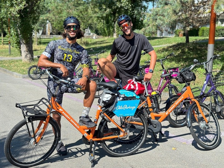 Biking around Lake Geneva